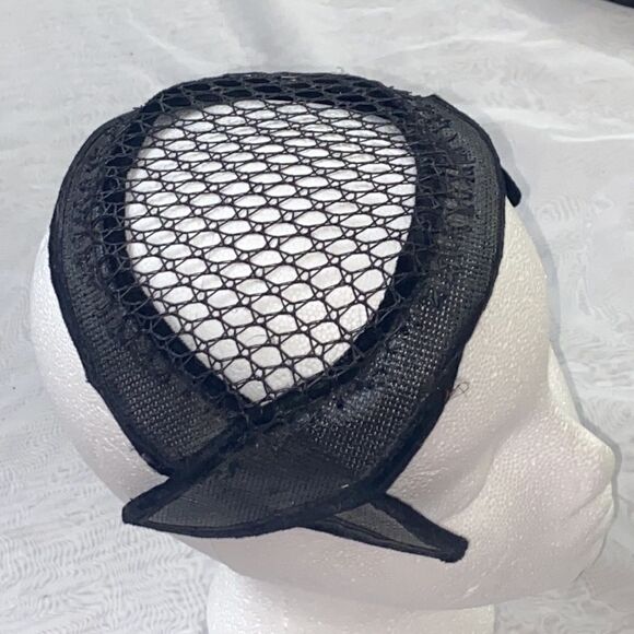 Vintage Fascinator Black Hat main image 5